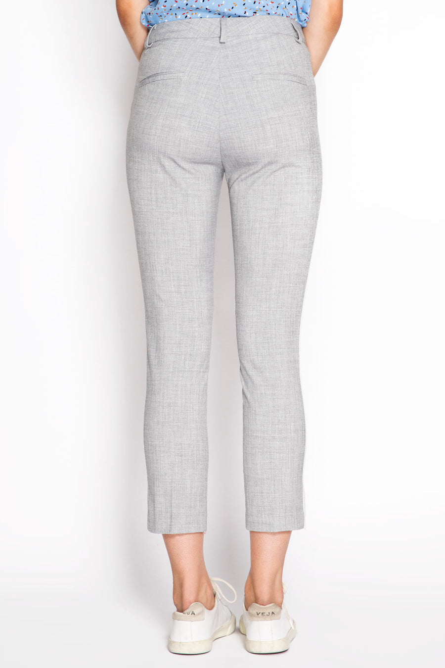 Striped Mid Rise Trousers