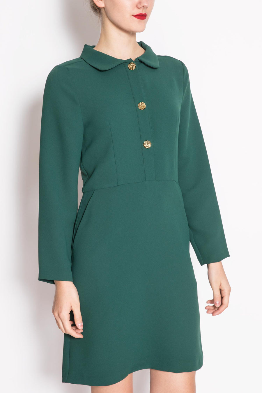 Long-sleeved Fitted Dress