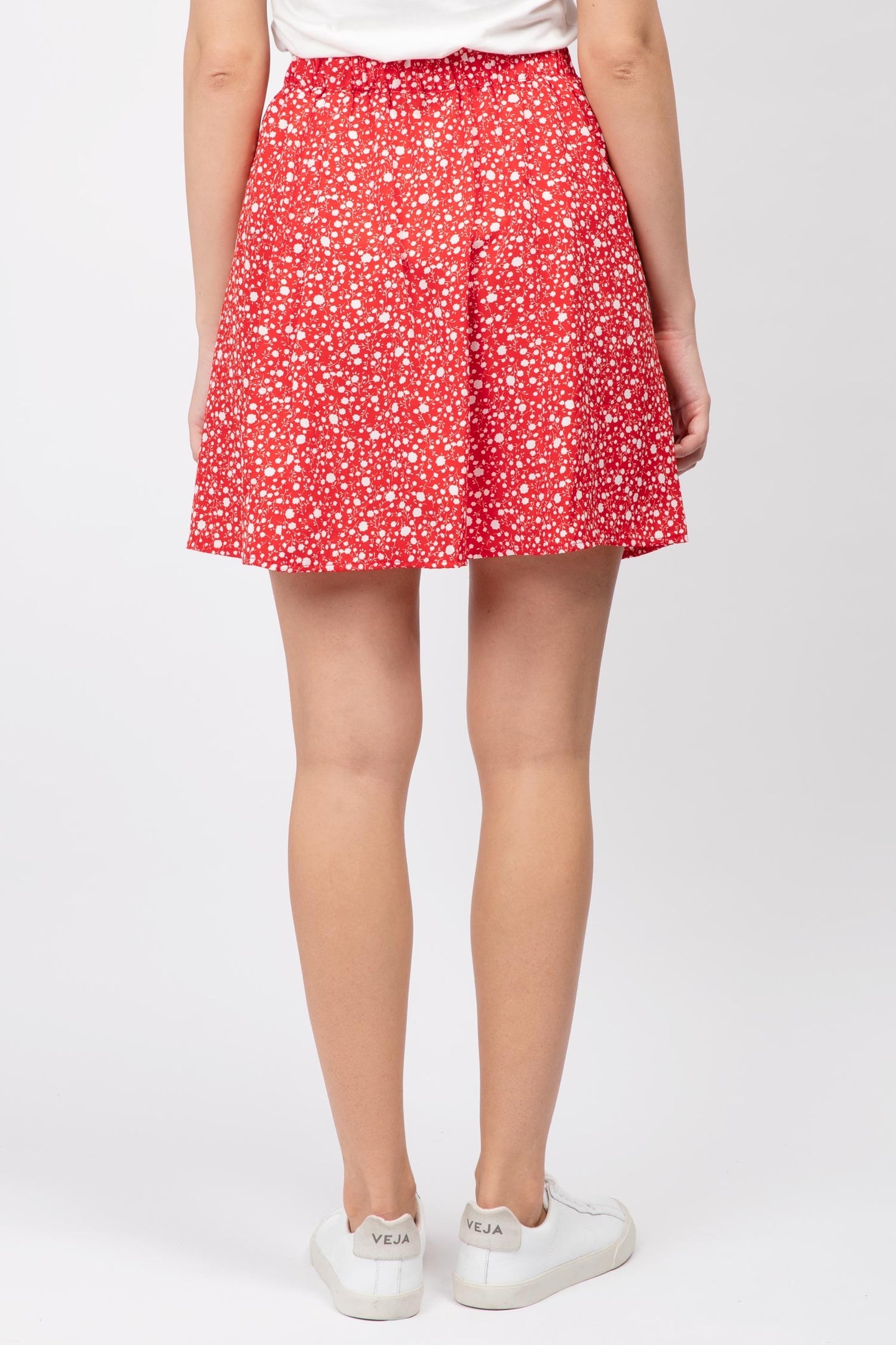 Floral Printed Button-Down Skirt