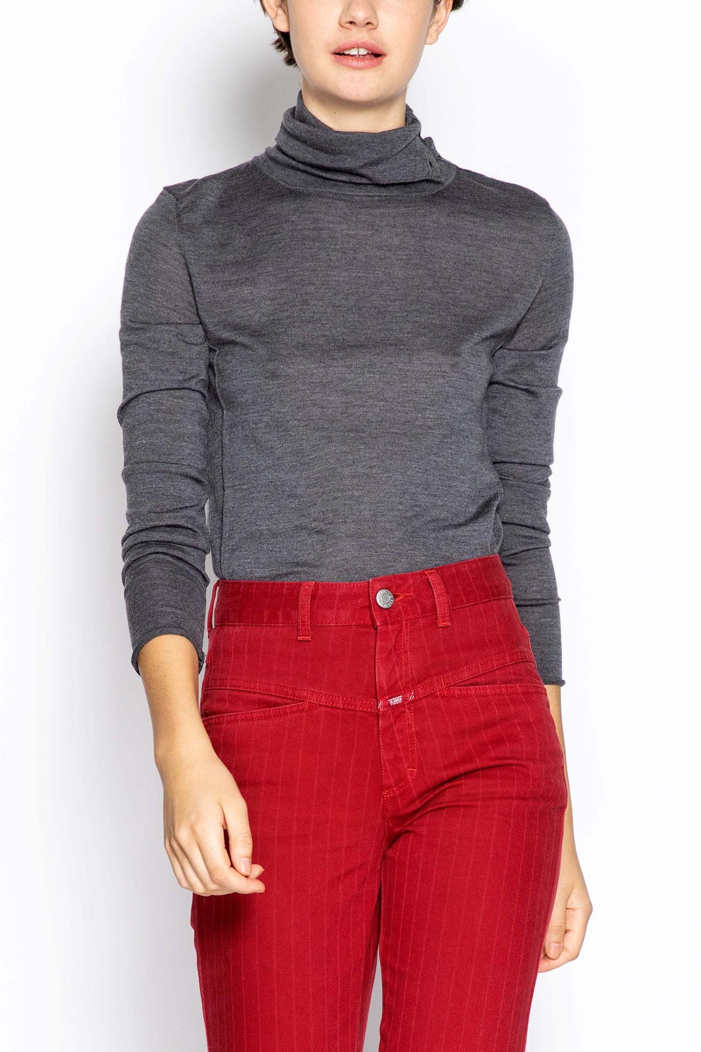 Roll Neck Wool Sweater