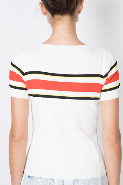 Colourblocking Knitted Top