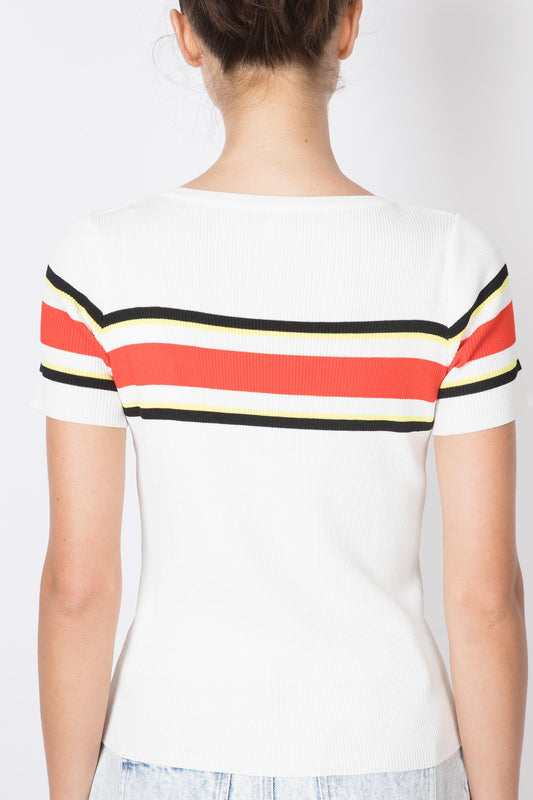 Colourblocking Knitted Top