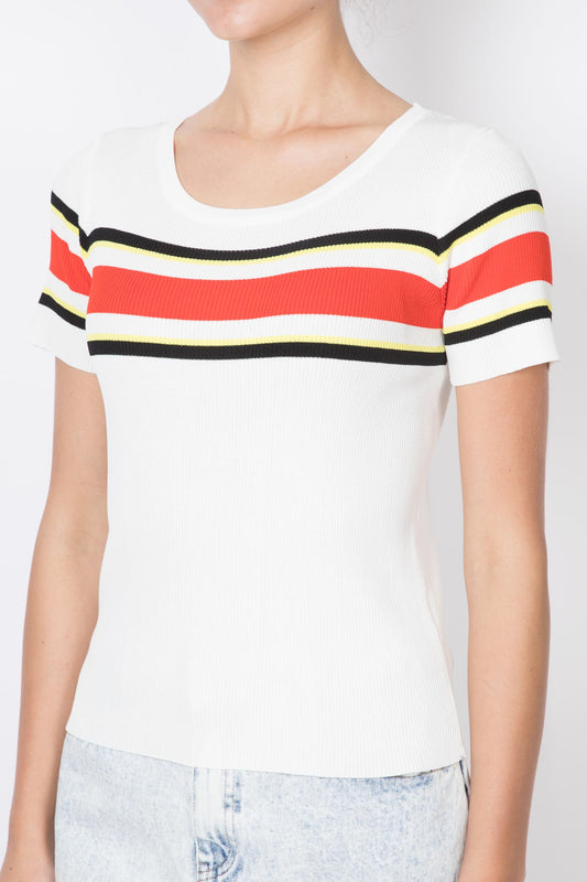 Colourblocking Knitted Top