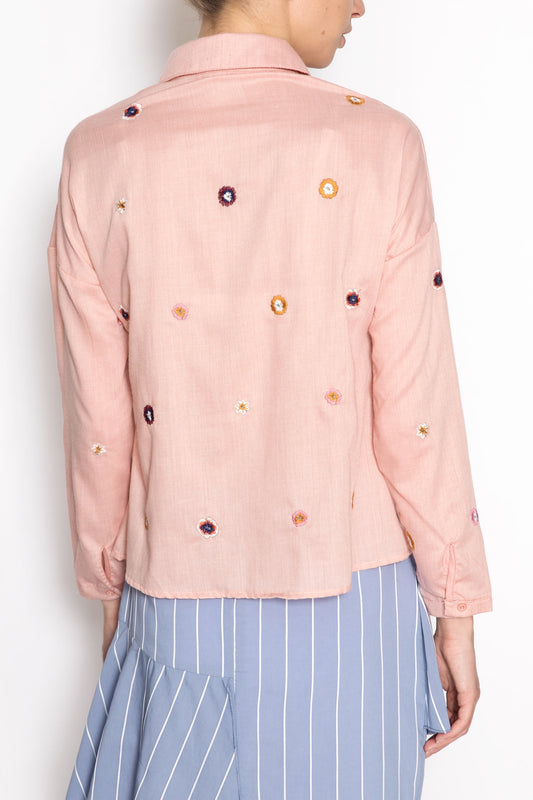 Embroidered Long-sleeve Shirt