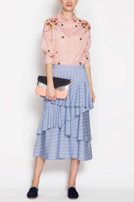 Embroidered Long-sleeve Shirt