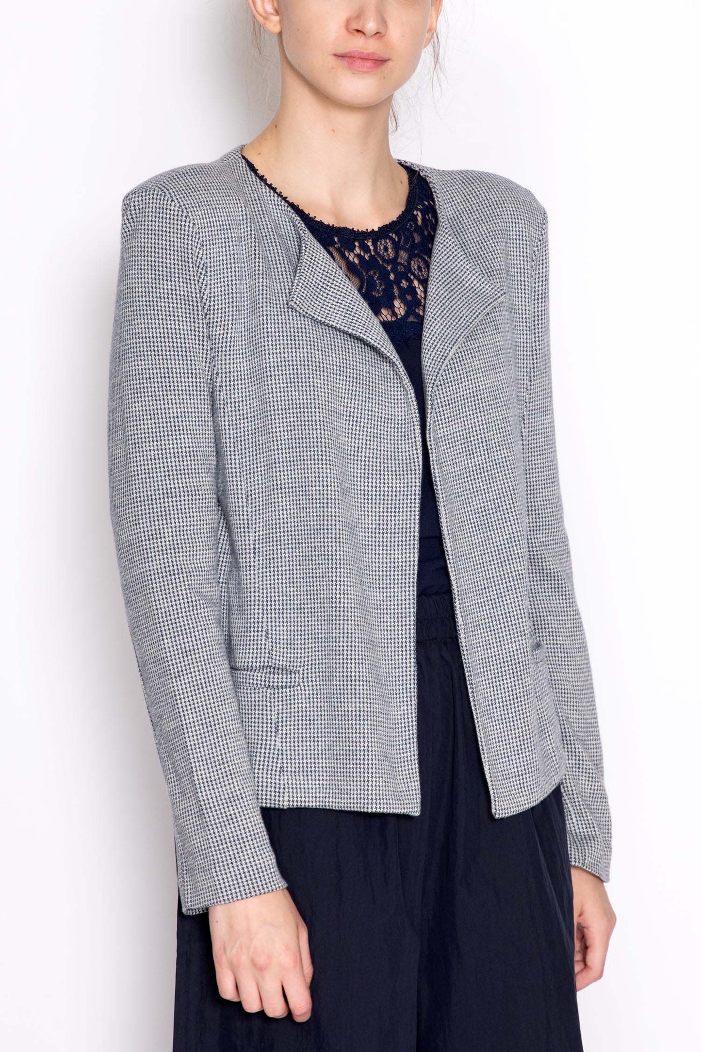 Enlarged Lapel Pattern Jacket