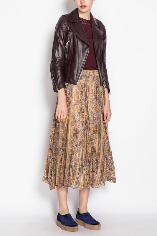 Design Double-breasted Lamb Leather Jacket