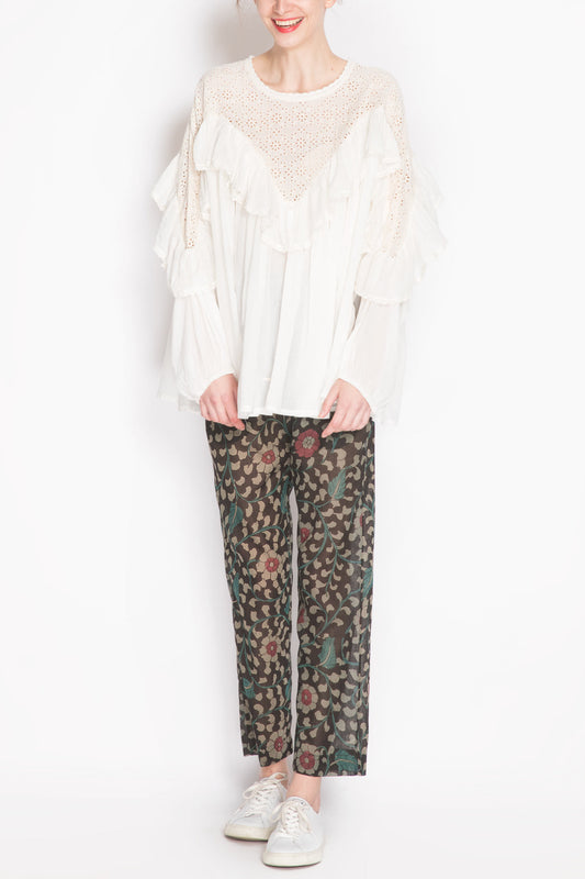 Floral Print Tapered Pants