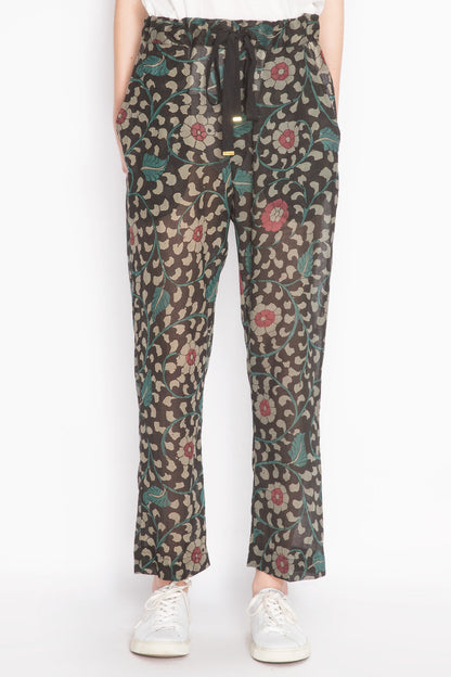 Floral Print Tapered Pants
