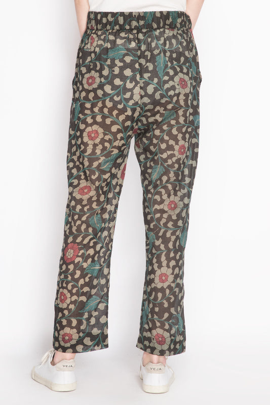 Floral Print Tapered Pants