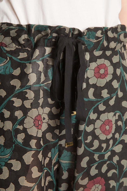 Floral Print Tapered Pants