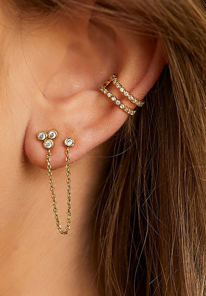 Earring Bo-184g Metal