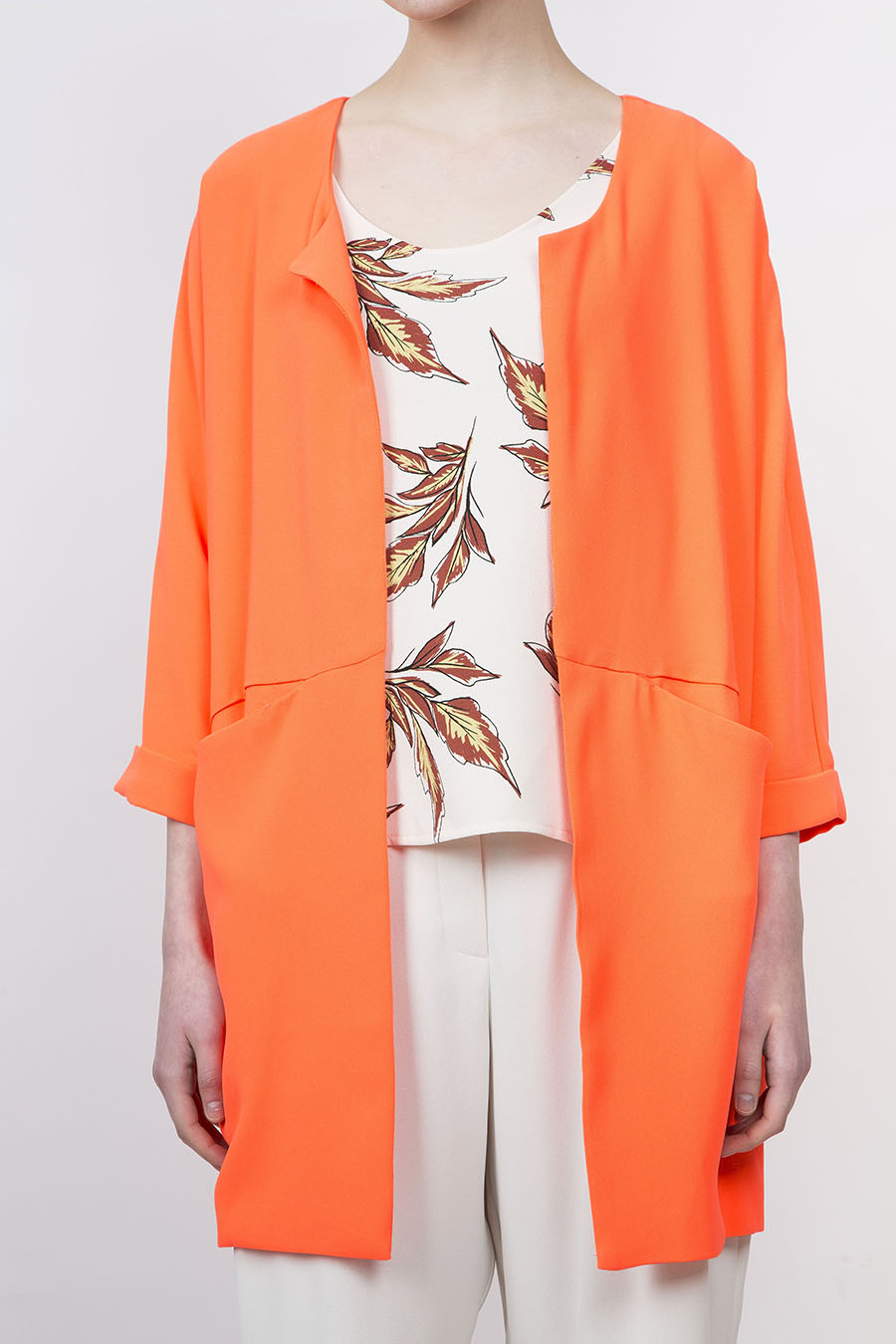 Collarless Jacket