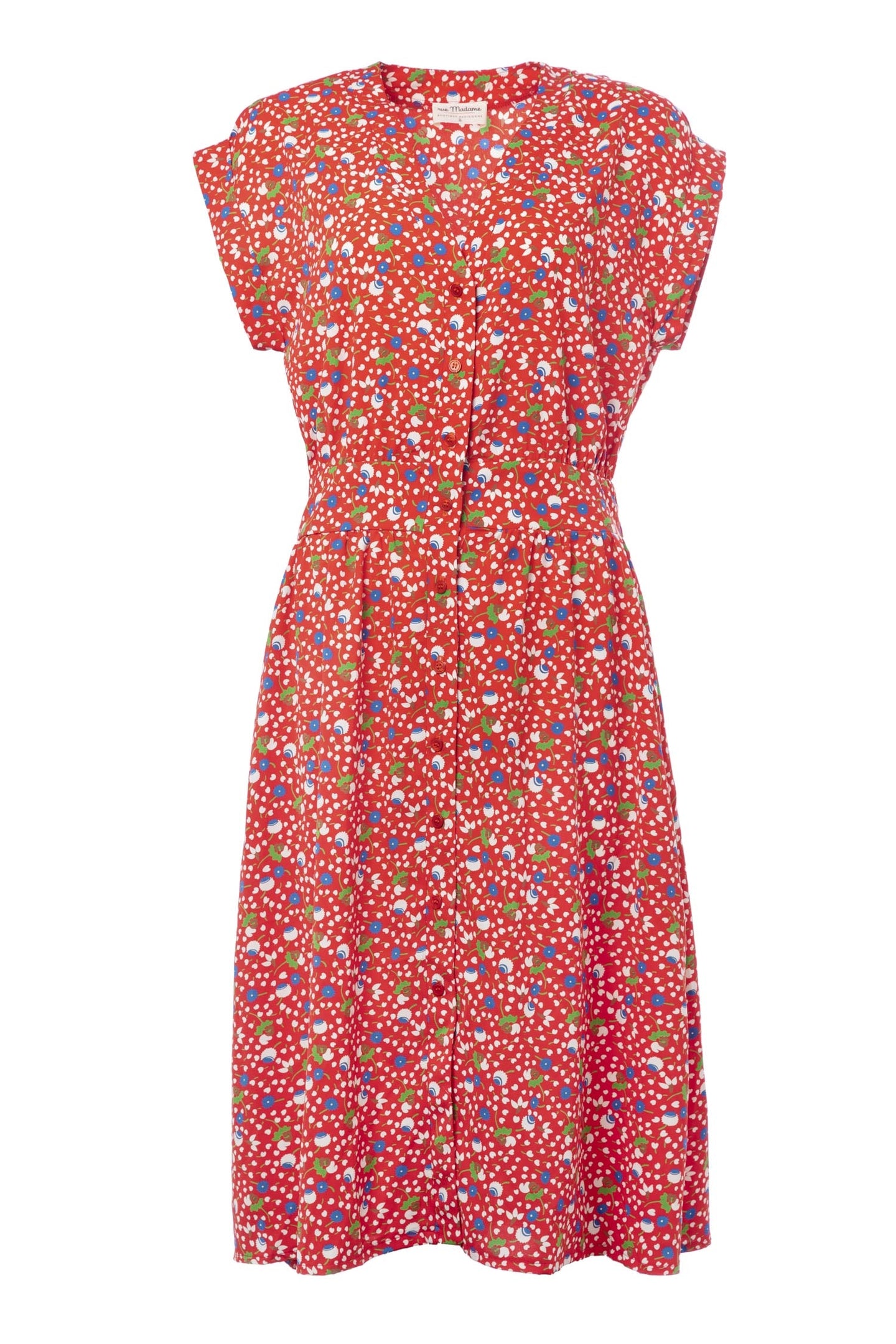 Floral Printed Tie-waist Dress