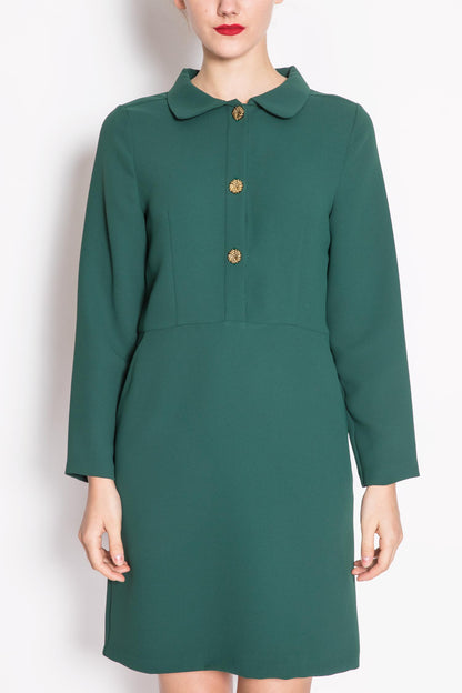 Long-sleeved Fitted Dress