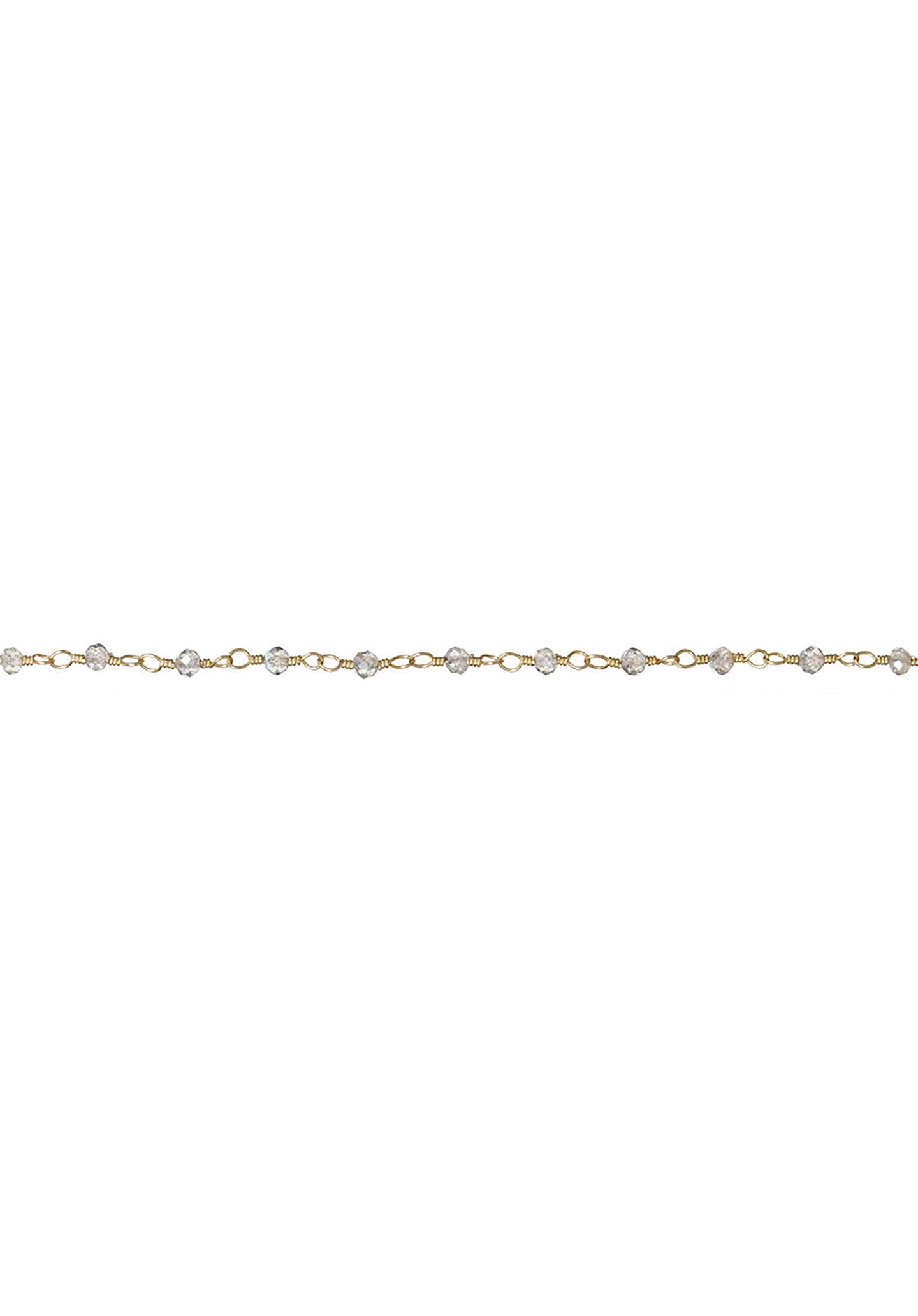 18K Gold Plated  Chain Bracelet Labradorite - RUE MADAME | BOUTIQUE PARISIENNE