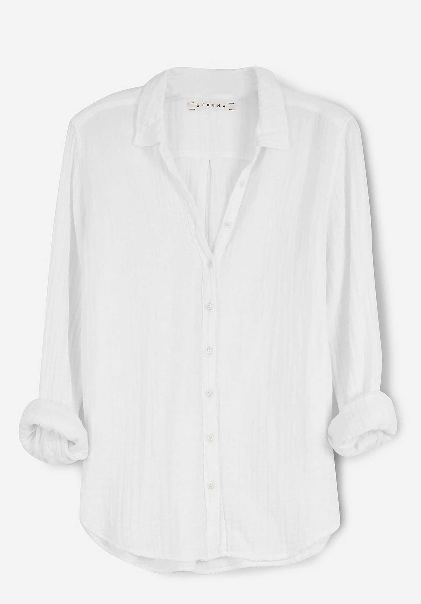 'Beau' Cotton Shirt White - RUE MADAME | BOUTIQUE PARISIENNE