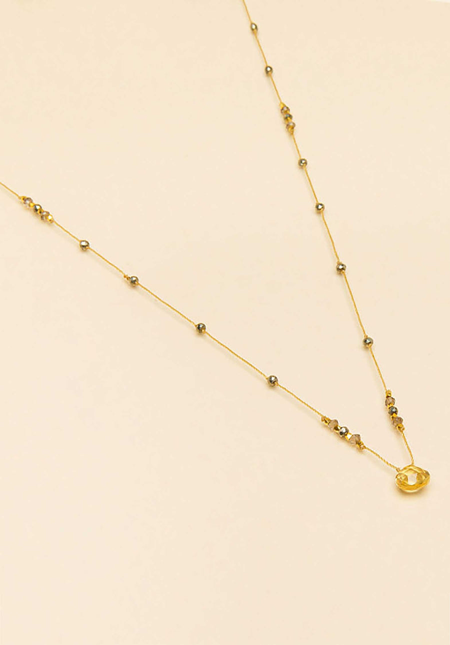 Necklace  1clpp Gold-Pyrite