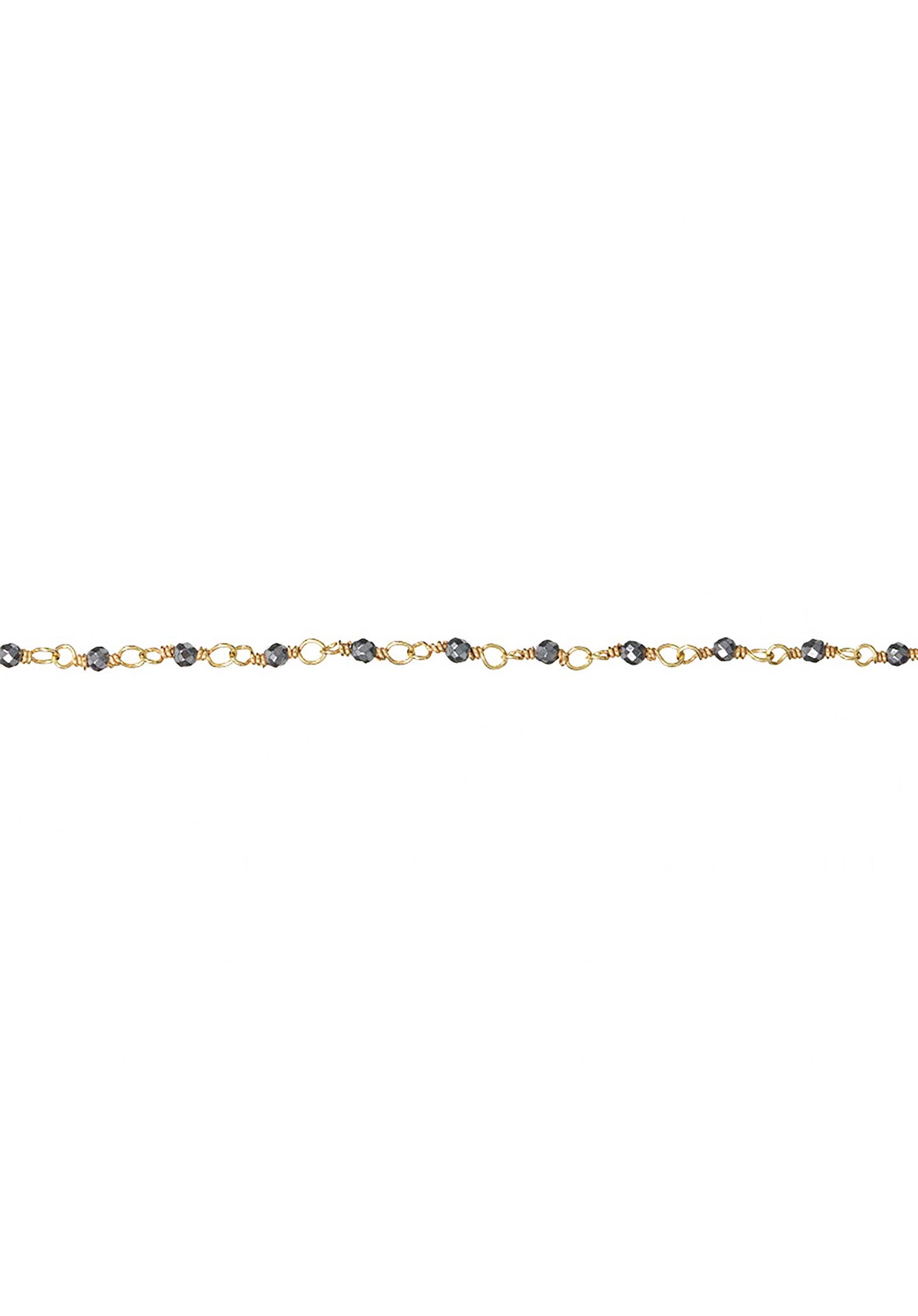 18K Gold Plated  Chain Bracelet Pyrite - RUE MADAME | BOUTIQUE PARISIENNE