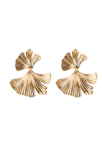Gold Plated Earrings Metal - RUE MADAME | BOUTIQUE PARISIENNE