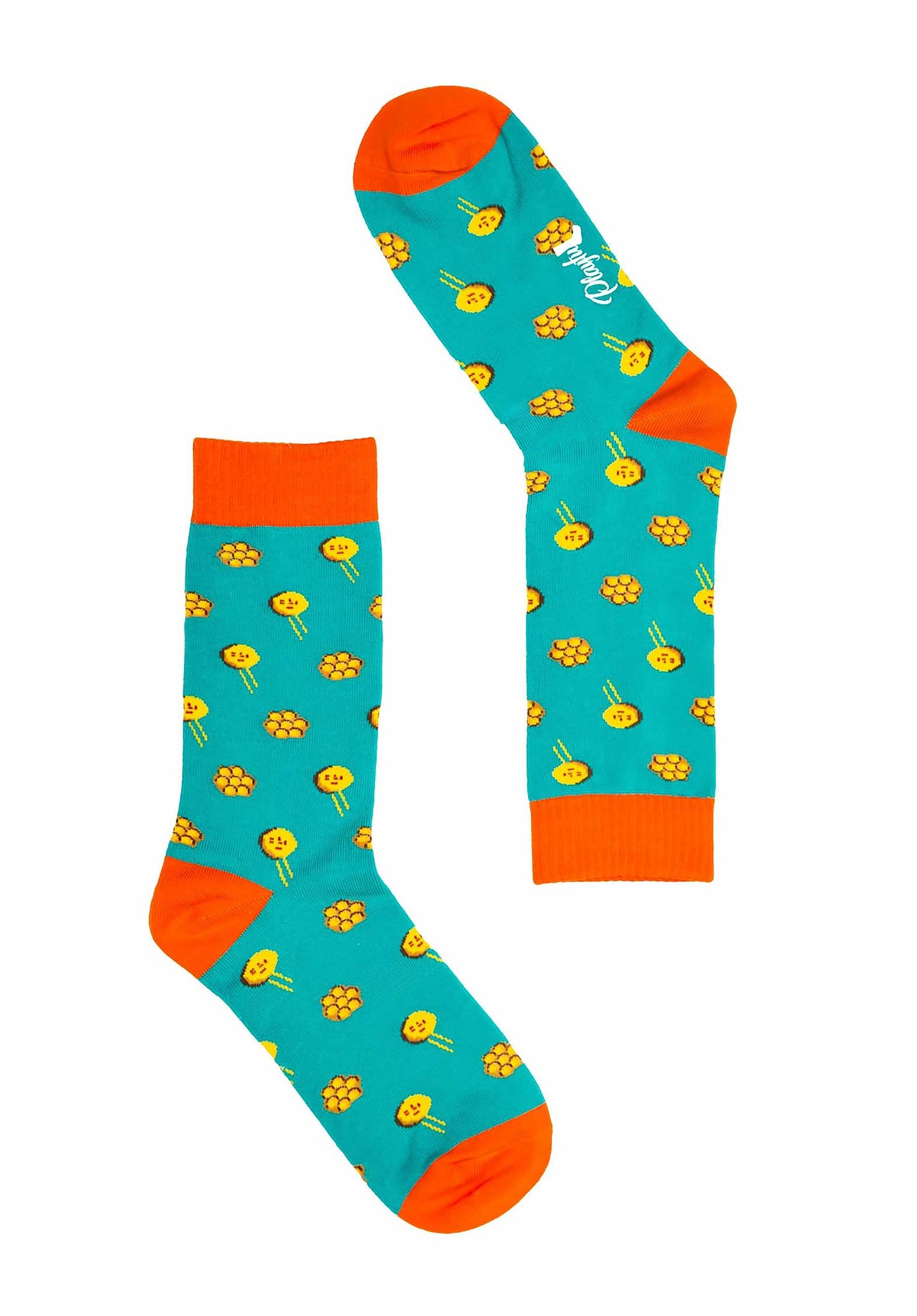 Bubble Waffle Socks Blue - RUE MADAME | BOUTIQUE PARISIENNE